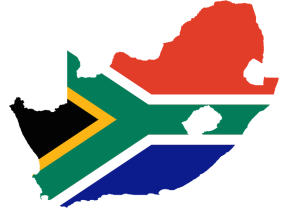 SA country flag outline